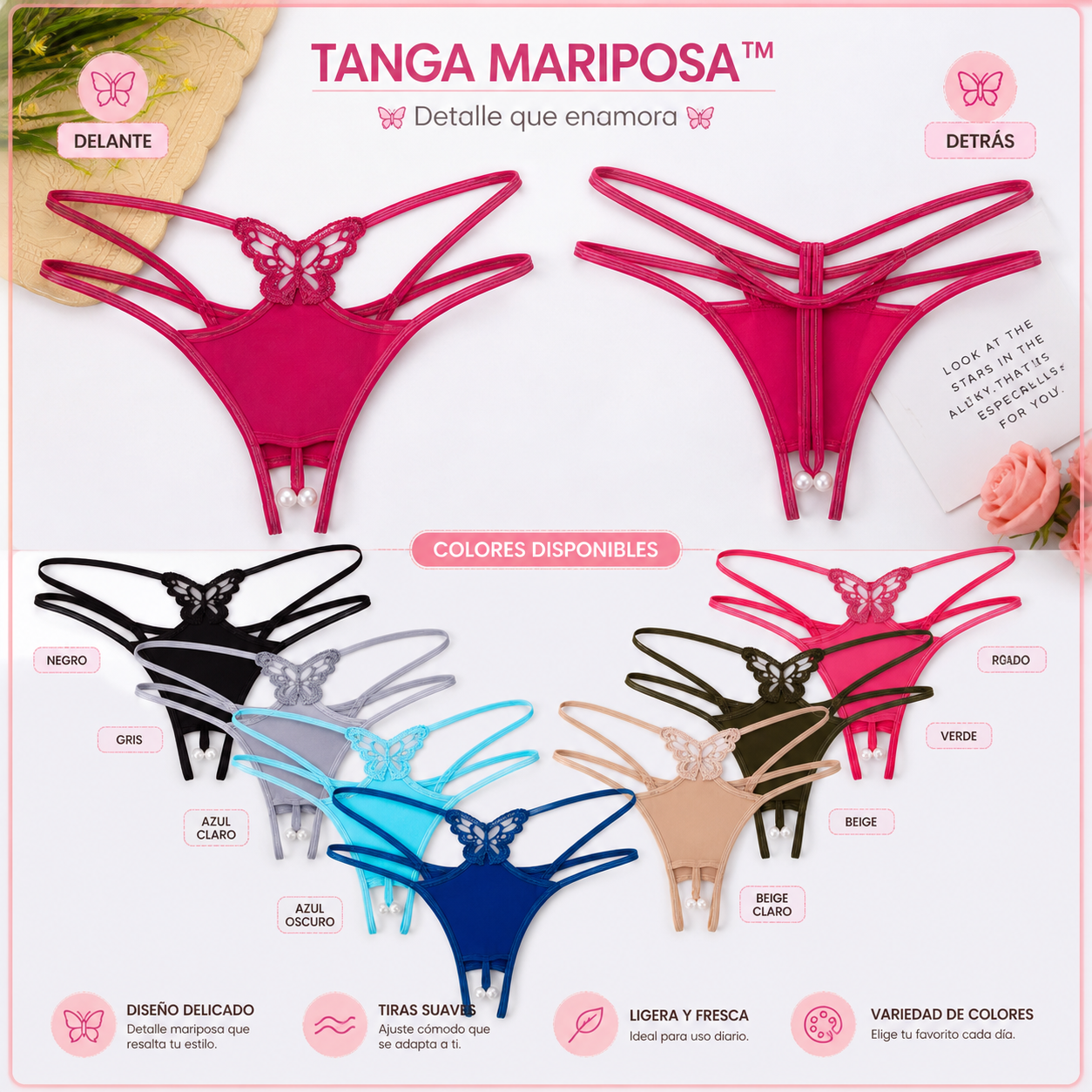 TANGA MARIPOSA™| Detalle que enamora