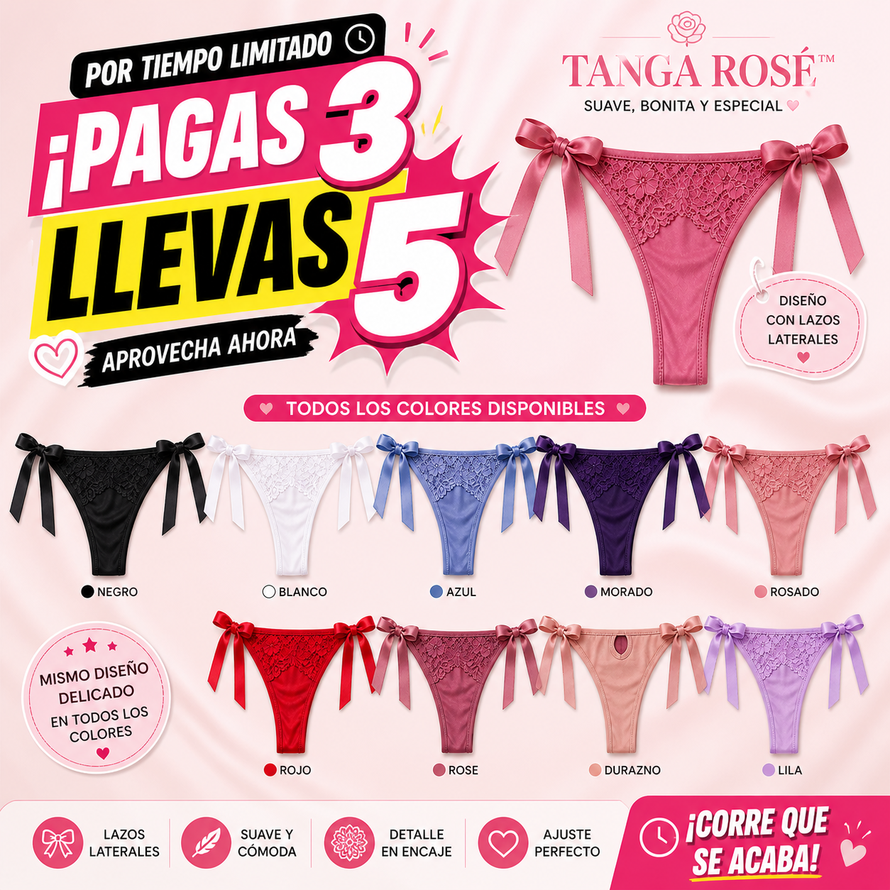TANGA ROSÉ™ | Suave, bonita y especial