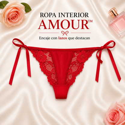 ROPA INTERIOR AMOUR™ | Encaje con lazos que destacan
