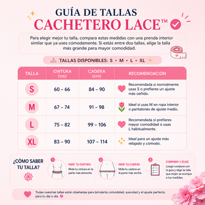CACHETERO LACE™ | Encaje suave que acompaña tu día
