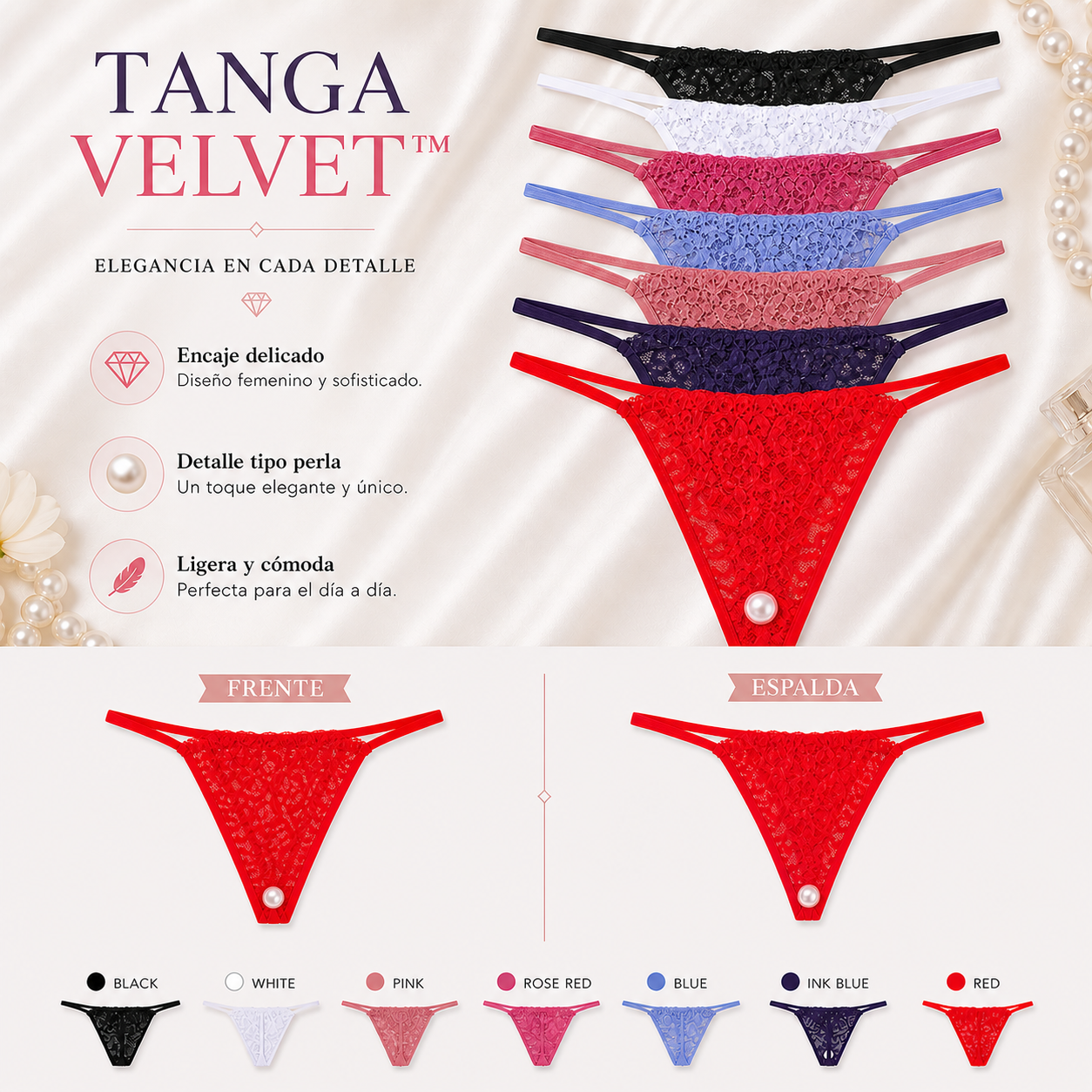 TANGA VELVET™ | Elegancia en cada detalle