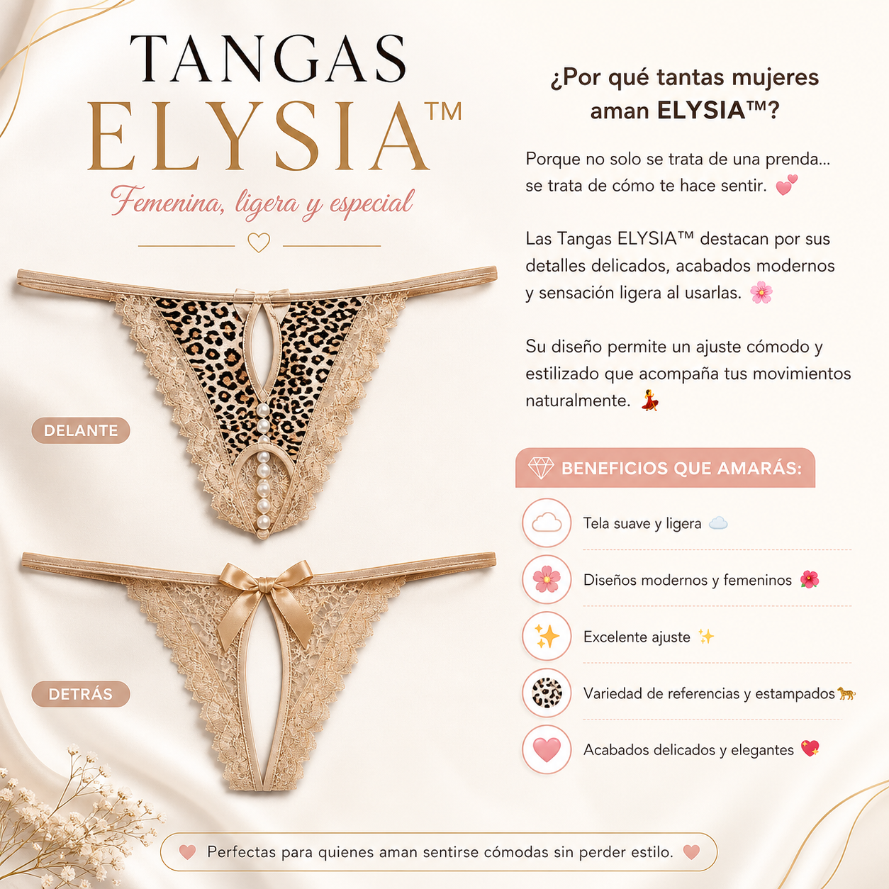 TANGAS ELYSIA™ | Femenina, ligera y especial