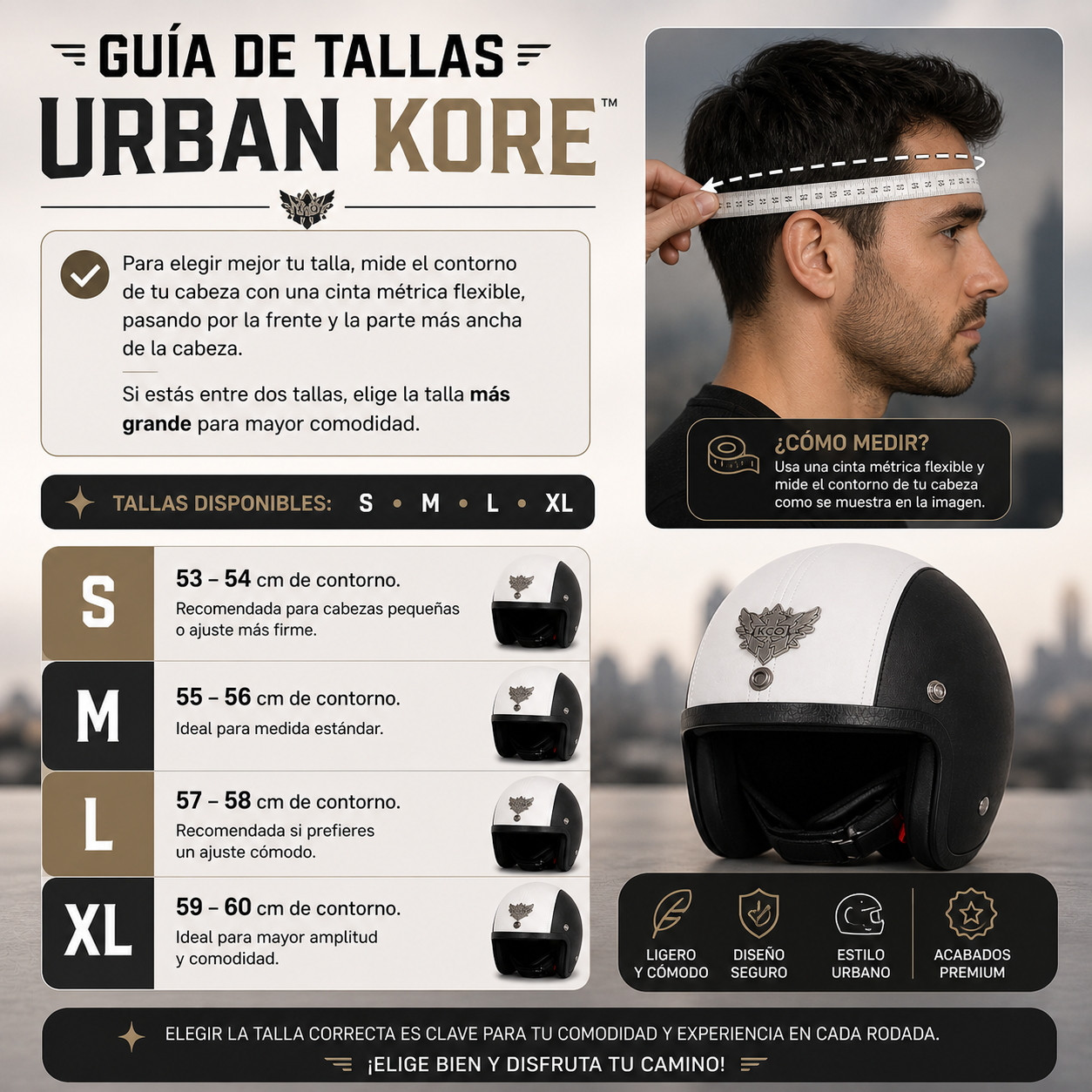 CASCO URBAN KORE™ | Presencia en cada rodada