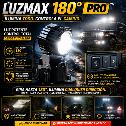 LUZMAX 180° PRO™ | CONTROLA EL CAMINO 1 PAR