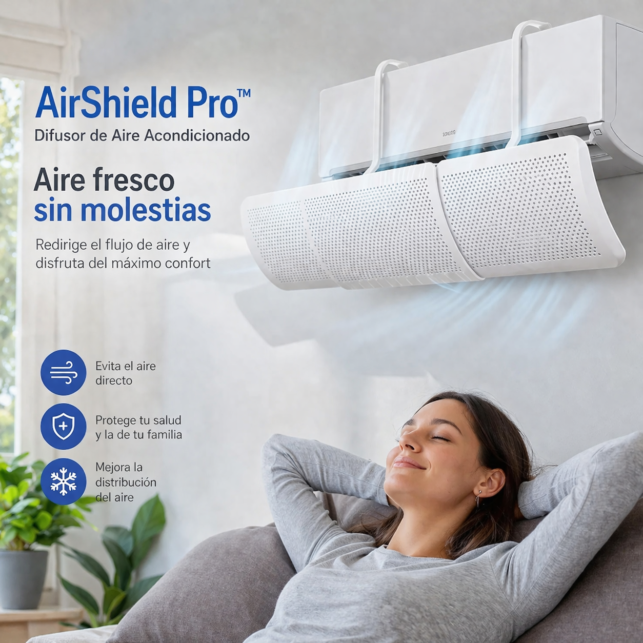 AirShield Pro™ | Difusor de Aire Acondicionado