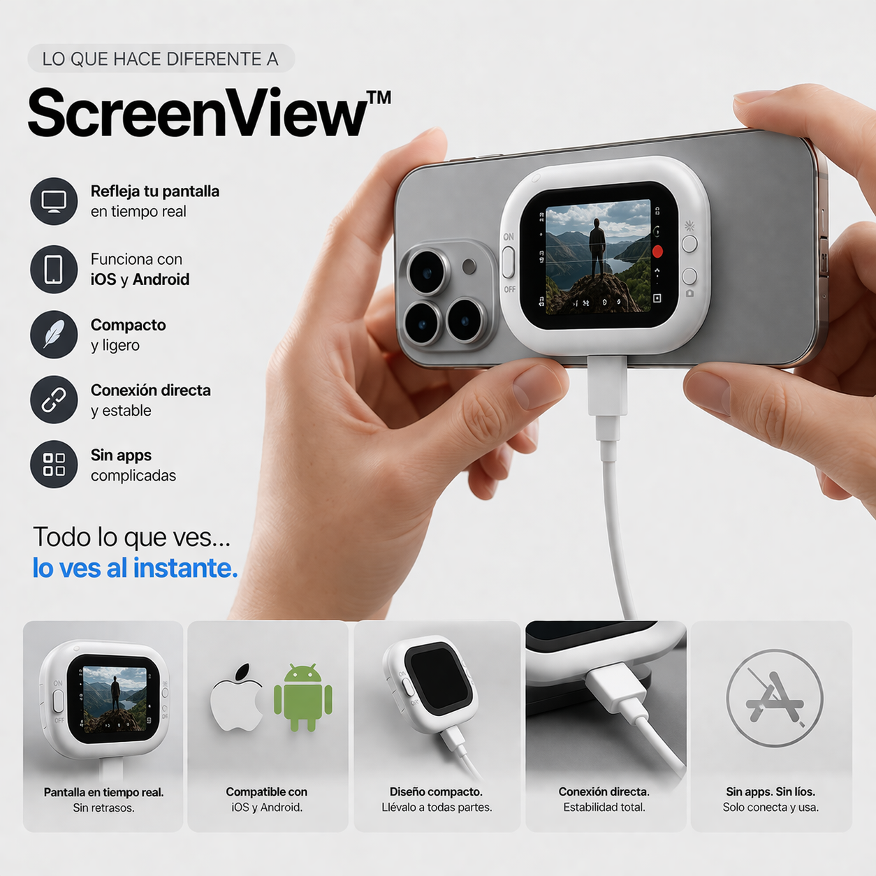 ScreenView™ | Mira tu pantalla en tiempo real