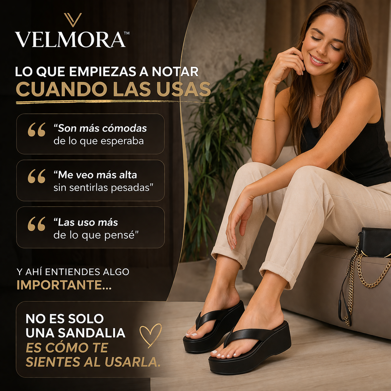 VELMORA™ | Altura que se siente, estilo que se nota.