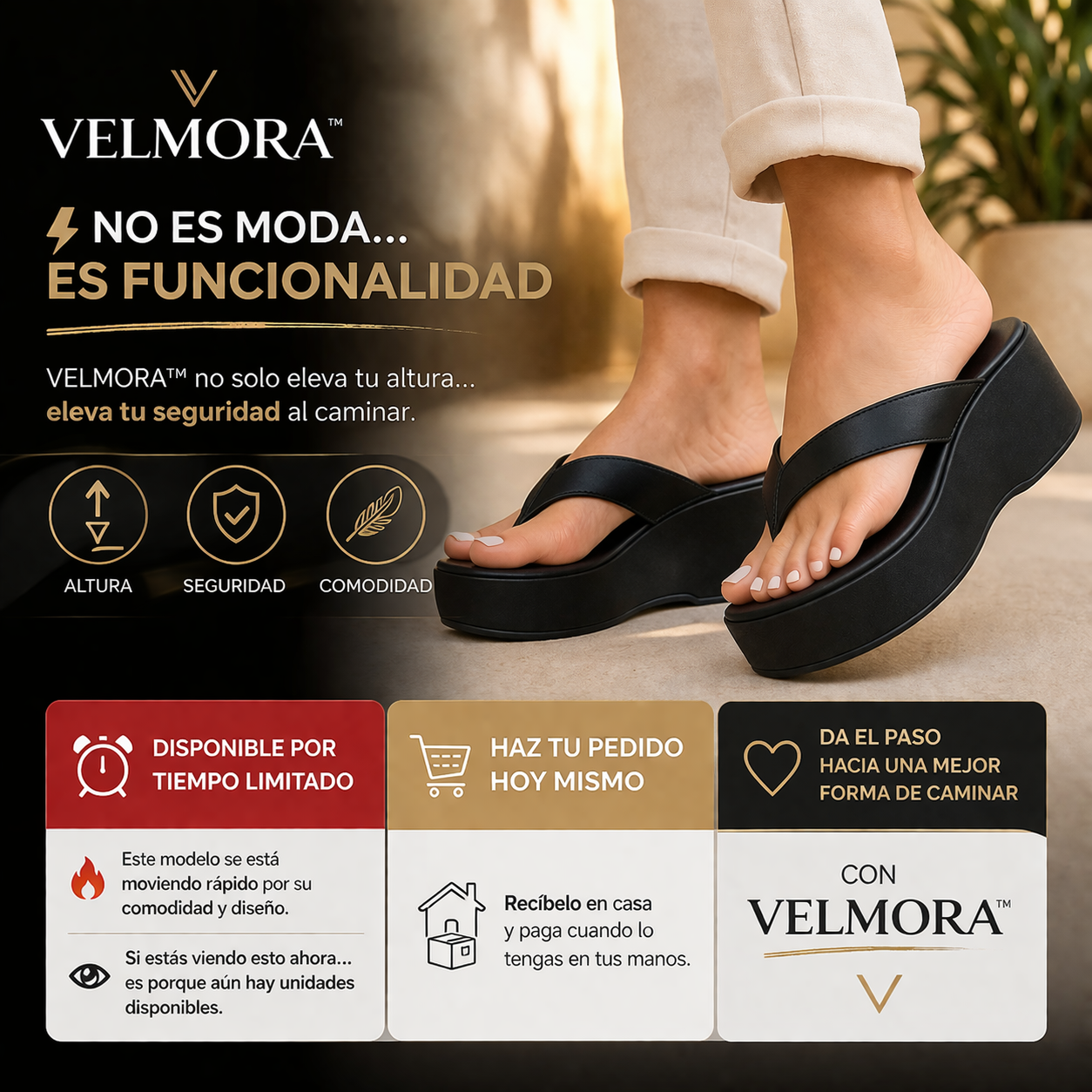 VELMORA™ | Altura que se siente, estilo que se nota.