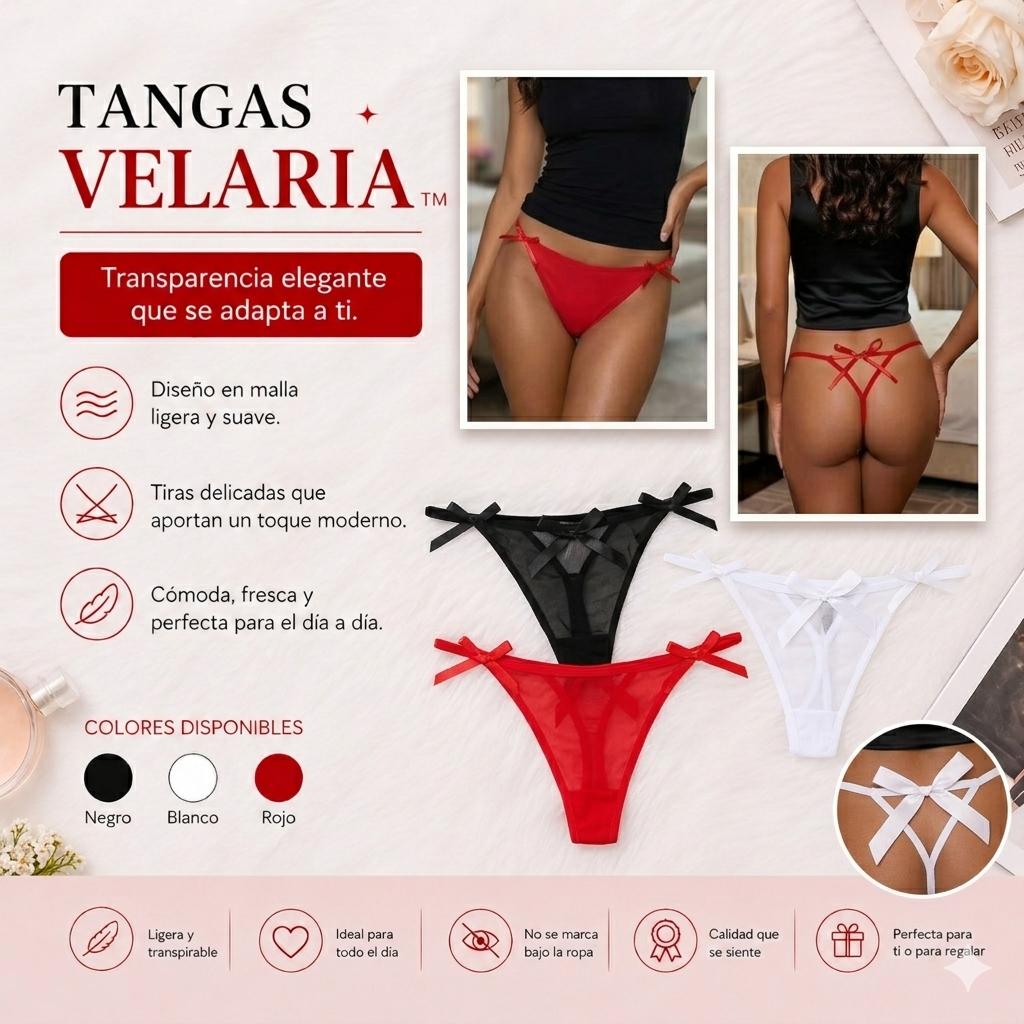 TANGAS VELARIA™ | Transparencia elegante que se adapta a ti
