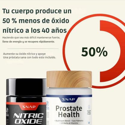 COMBO MASCULINO™ | 1 NITRIC OXIDE Y 1 PROSTATE HEALTH 90%- 🔥