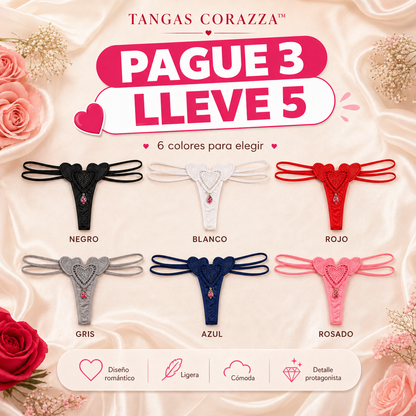 TANGAS CORAZZA™ | Un diseño atrevido con vibra romántica PAGUE 3 LLEVE 5