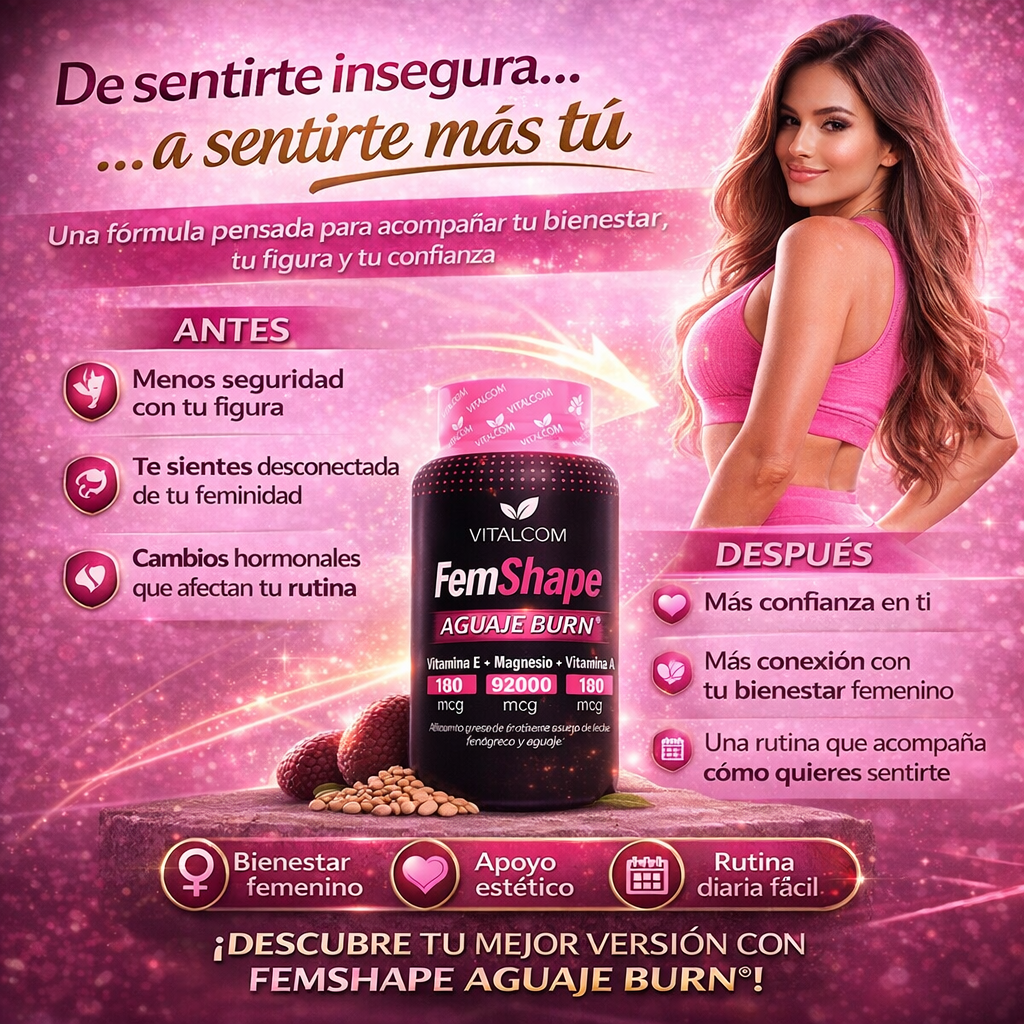 🔥 FemShape Aguaje Burn® | Empieza a marcar cintura y levantar curvas desde las primeras semanas