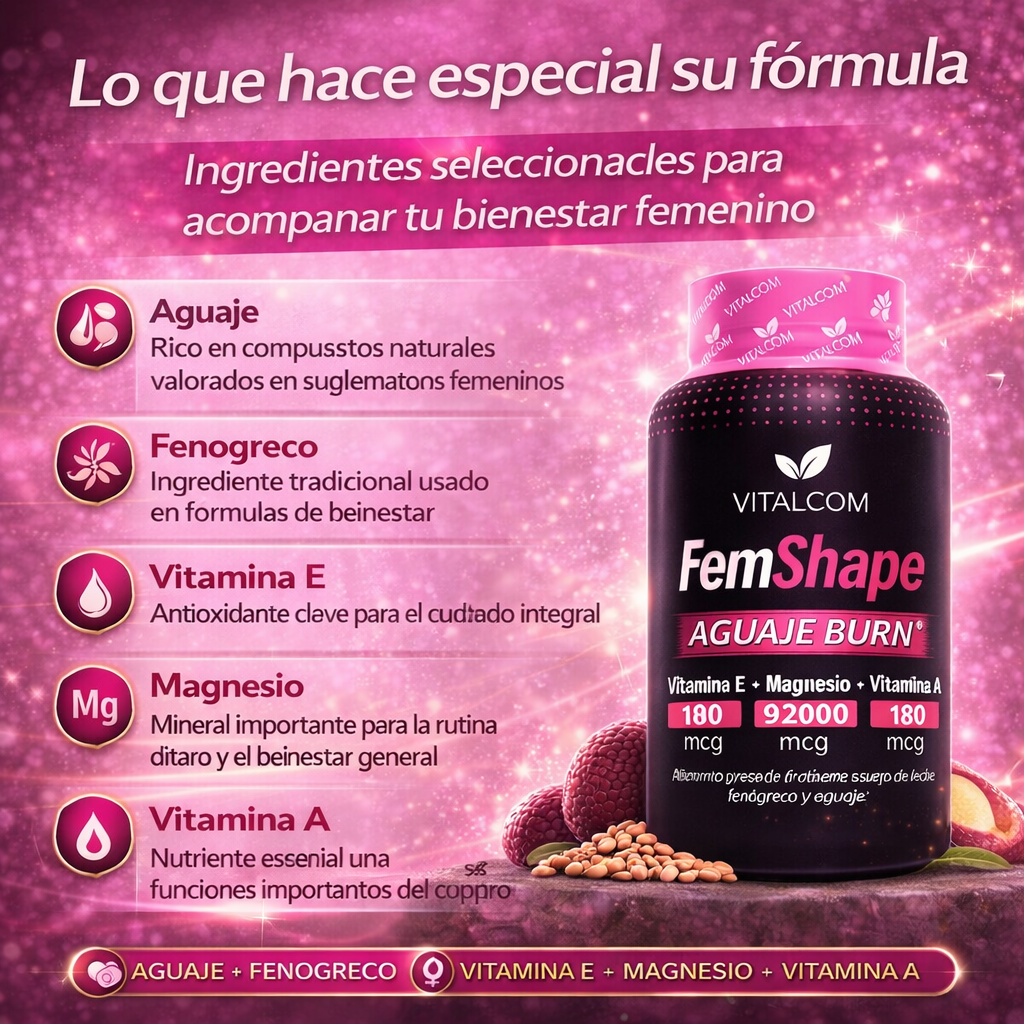 🔥 FemShape Aguaje Burn® | Empieza a marcar cintura y levantar curvas desde las primeras semanas