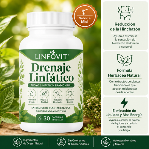 LINFOVIT™ | ¿Hinchazón, pesadez y líquidos retenidos?