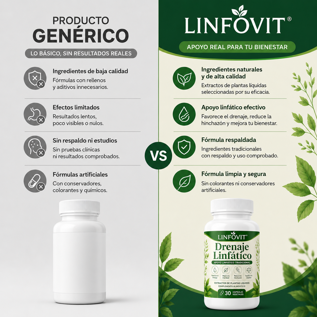 LINFOVIT™ | ¿Hinchazón, pesadez y líquidos retenidos?
